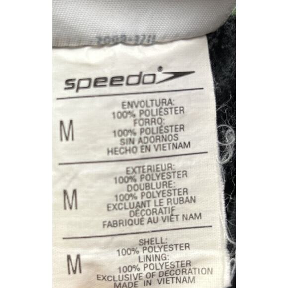 Speedo Swim Trunks Bathing Suit Mens Medium Green Mesh lining‎ pockets - Picture 4 of 7